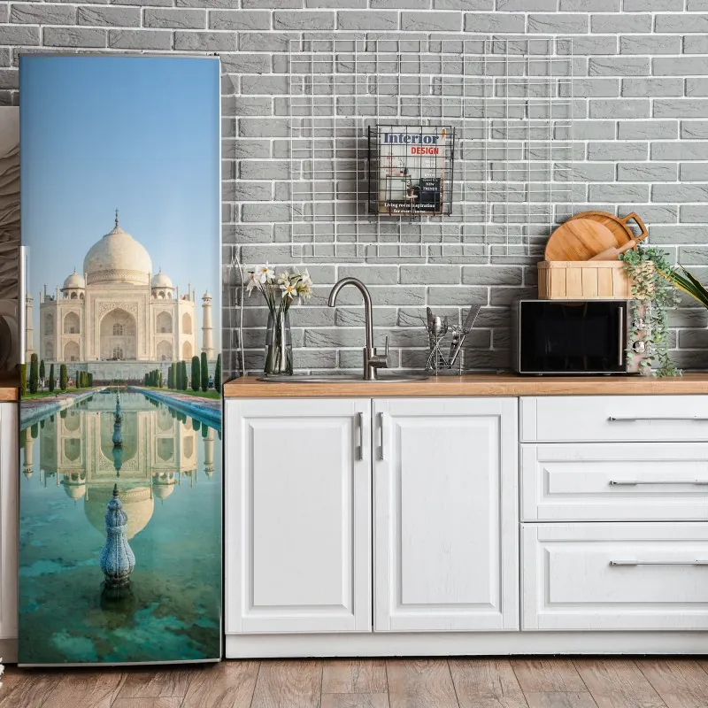 Naklejka na lodówkę zachód słońca nad wydmami Grace Bay – Wallissimo®