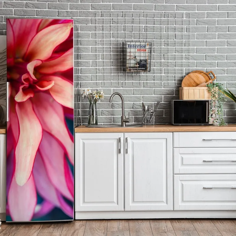 Naklejka na lodówkę złota spiralna fraktalna kompozycja – Wallissimo®