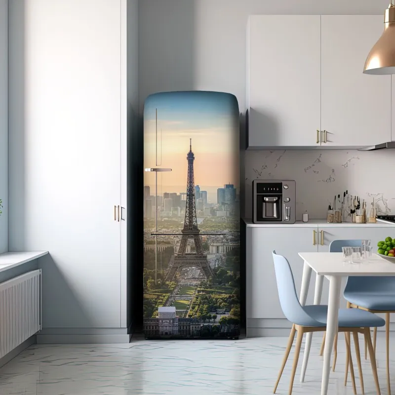 Naklejka na lodówkę Paryż panorama z Wieżą Eiffla – Wallissimo® Naklejka na lodówkę Paryż panorama z Wieżą Eiffla – Wallissimo®