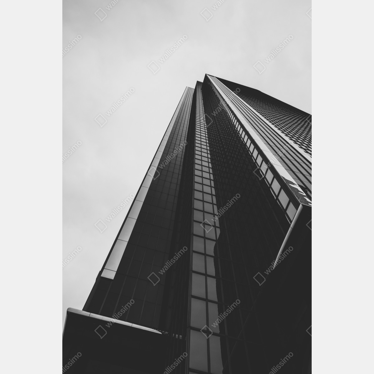 Naklejka na lodówkę monochromatyczny wieżowiec w perspektywie – Wallissimo® Naklejka na lodówkę monochromatyczny wieżowiec w perspektywie – Wallissimo®