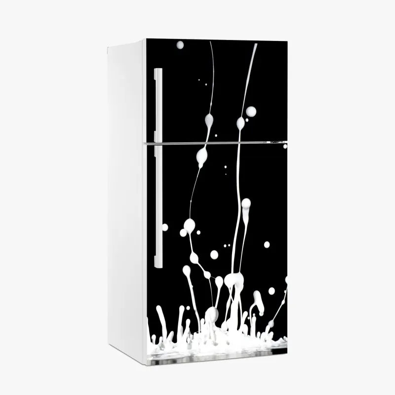 Naklejka na lodówkę biała stokrotka na pastelowym różowym tle – Wallissimo®