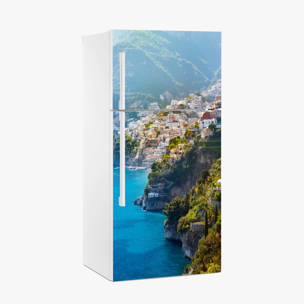 Fridge sticker Positano coastal cliff panorama – Wallissimo®