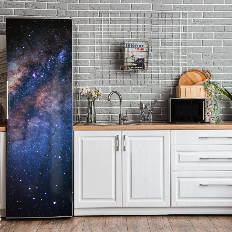 Naklejka na lodówkę delikatny różany wzór w pastelowych odcieniach – Wallissimo®