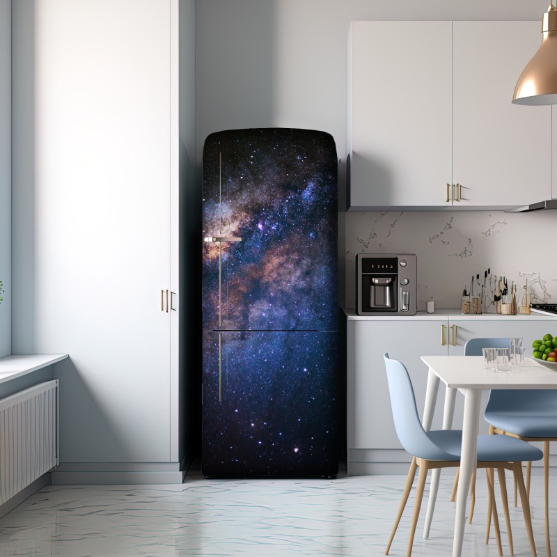 Naklejka na lodówkę droga mleczna nocne niebo – Wallissimo® Naklejka na lodówkę droga mleczna nocne niebo – Wallissimo®