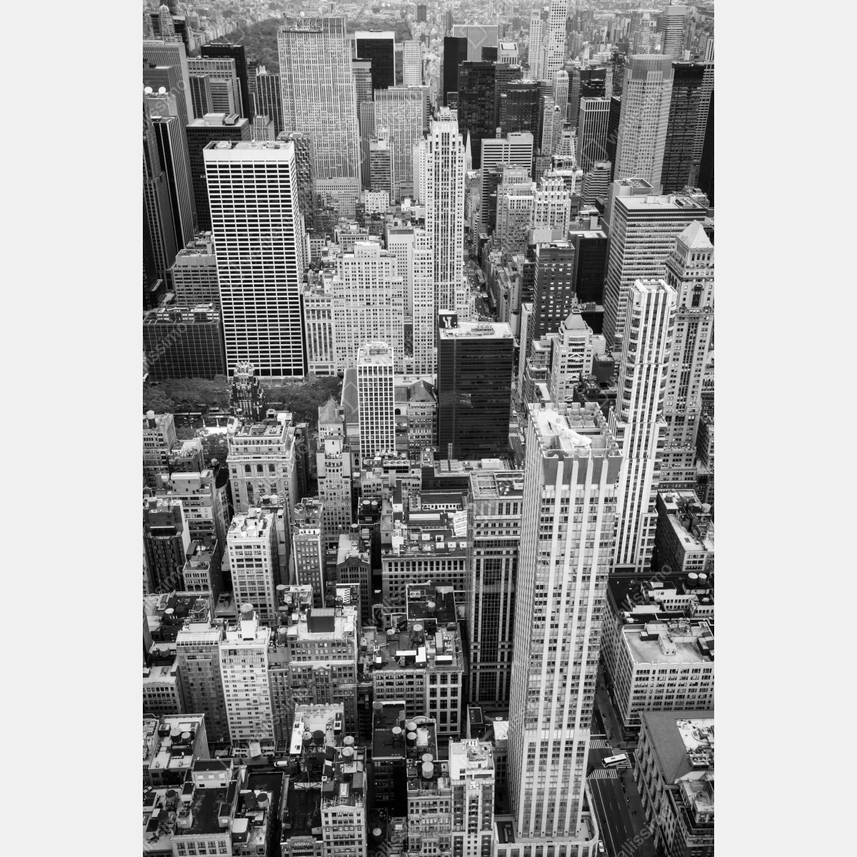 Naklejka na lodówkę czarno-biała panorama miasta – Wallissimo® Naklejka na lodówkę czarno-biała panorama miasta – Wallissimo®