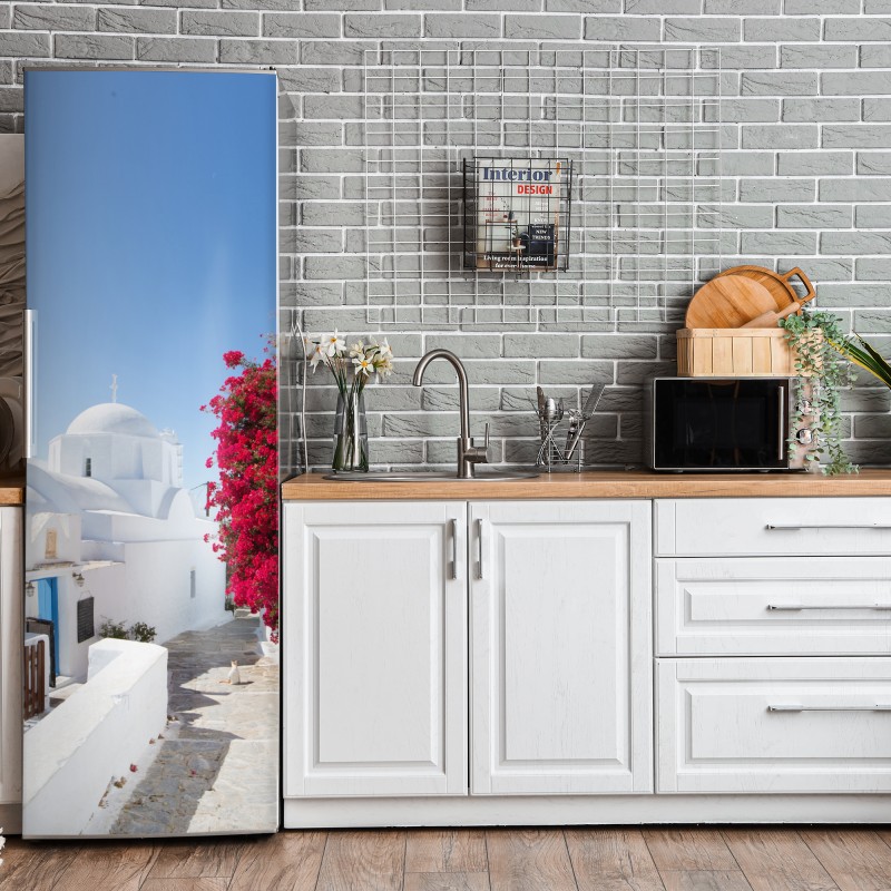 Naklejka na lodówkę surowa tekstura betonowej ściany – Wallissimo®