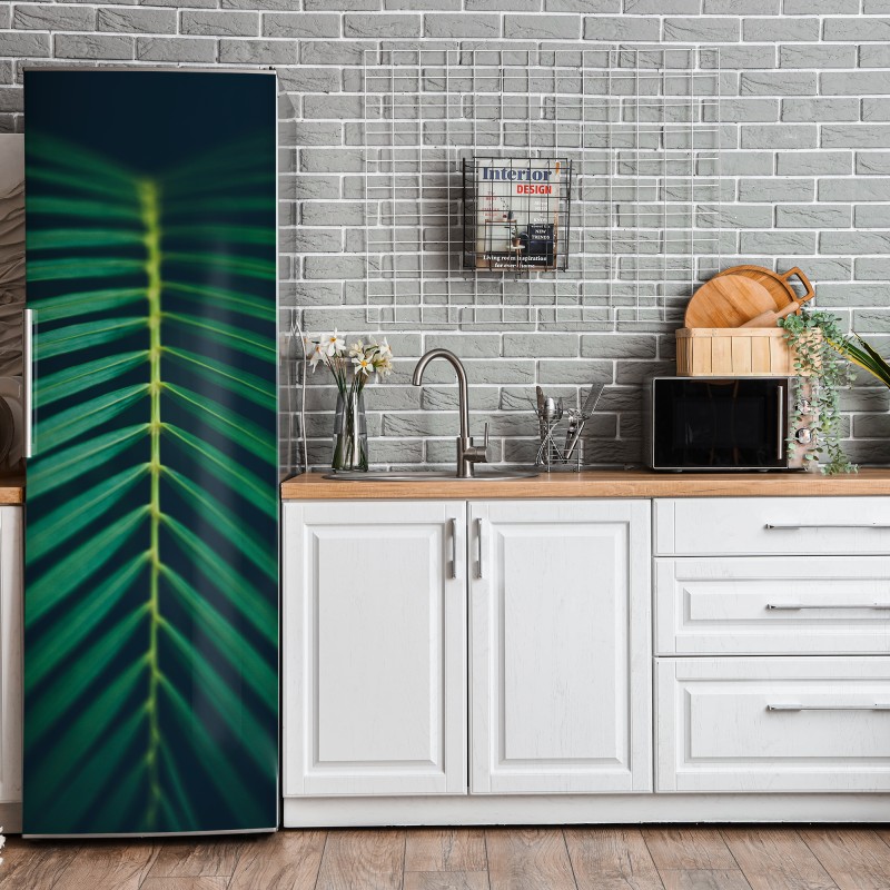 Naklejka na lodówkę trzy dmuchawce na turkusowym tle – Wallissimo®