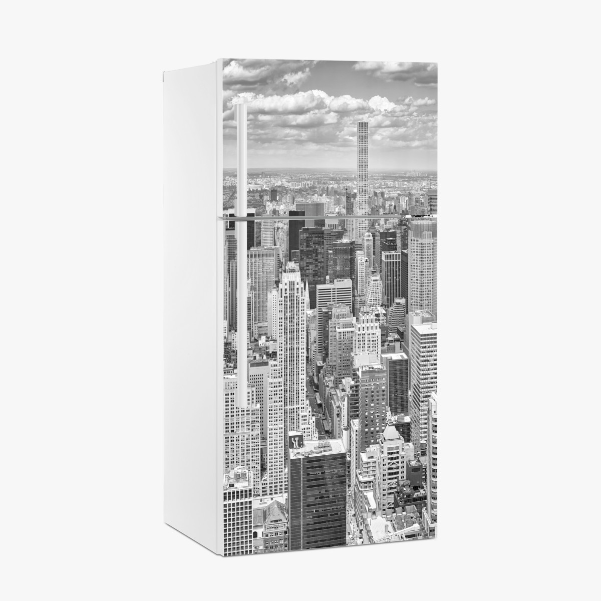 Fridge sticker New York skyline in monochrome – Wallissimo®