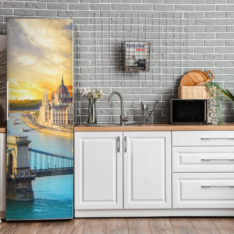 Naklejka na lodówkę uroczy wzór z misiami – Wallissimo®