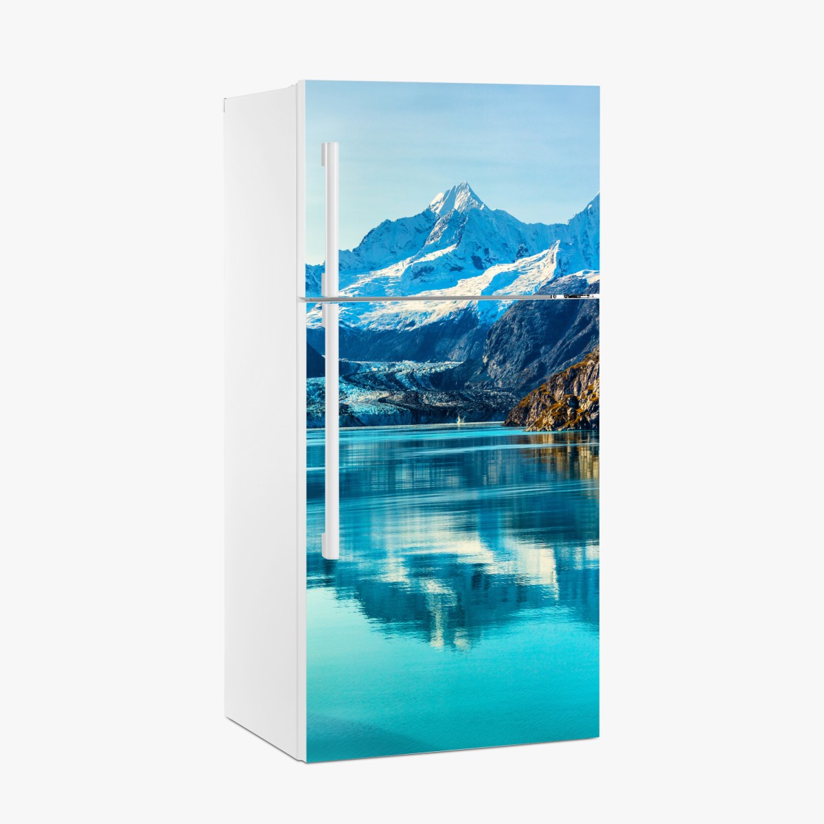 Fridge sticker serene turquoise mountain lake – Wallissimo®