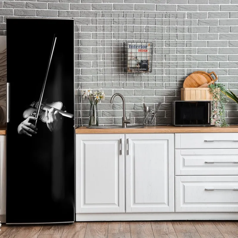 Naklejka na lodówkę intymny monochromatyczny portret – Wallissimo®