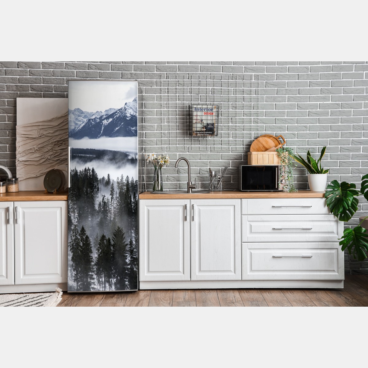 Naklejka na lodówkę Tatry w zimowej mgle – Wallissimo® Naklejka na lodówkę Tatry w zimowej mgle – Wallissimo®