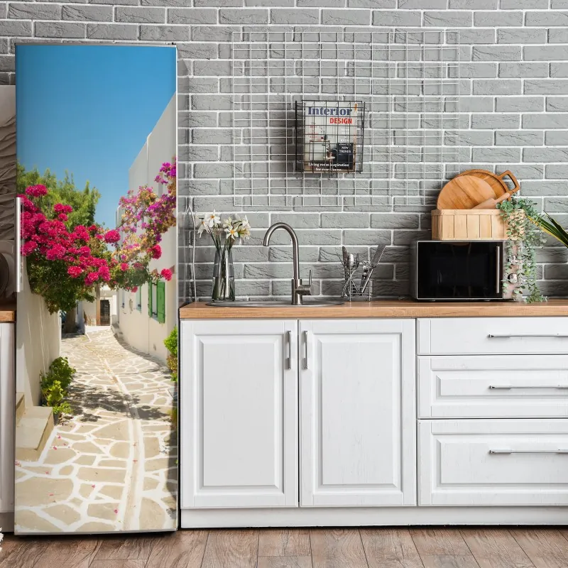 Naklejka na lodówkę kolorowy abstrakcyjny portret twarzy – Wallissimo®