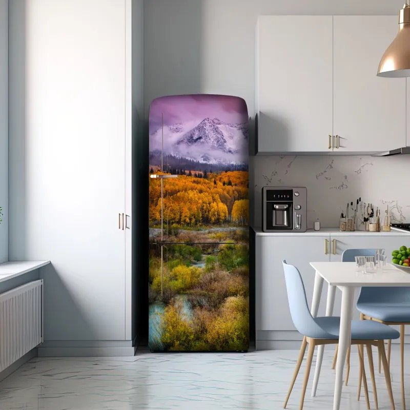 Naklejka na lodówkę różowy wschód słońca nad East Beckwith Mountain – Wallissimo® Naklejka na lodówkę różowy wschód słońca nad East Beckwith Mountain – Wallissimo®