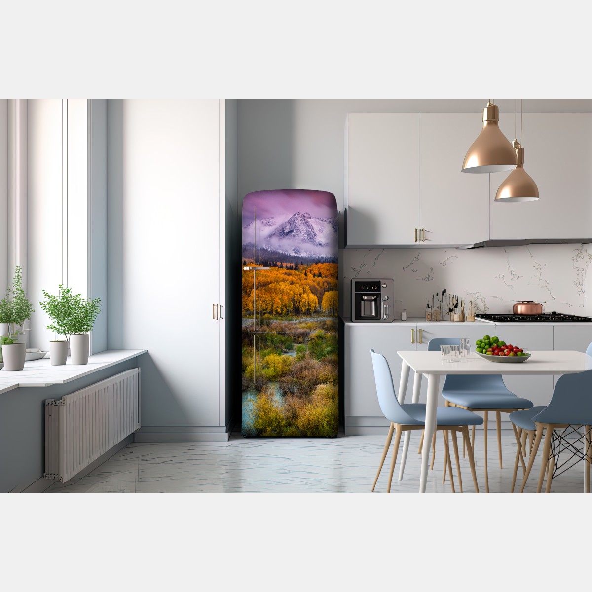 Naklejka na lodówkę różowy wschód słońca nad East Beckwith Mountain – Wallissimo® Naklejka na lodówkę różowy wschód słońca nad East Beckwith Mountain – Wallissimo®