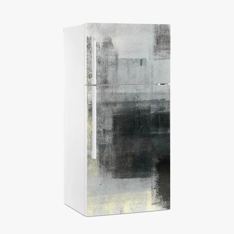 Naklejka na lodówkę elegancka monochromatyczna gałąź orchidei – Wallissimo®