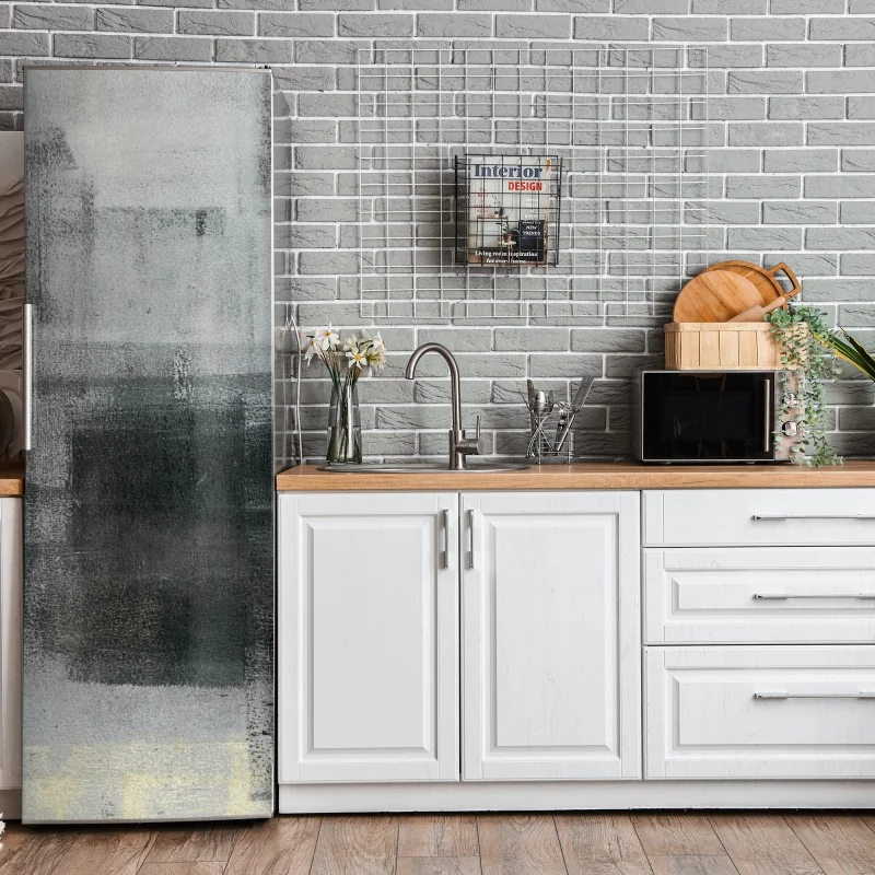 Naklejka na lodówkę subtelna monochromatyczna faktura – Wallissimo® Naklejka na lodówkę subtelna monochromatyczna faktura – Wallissimo®