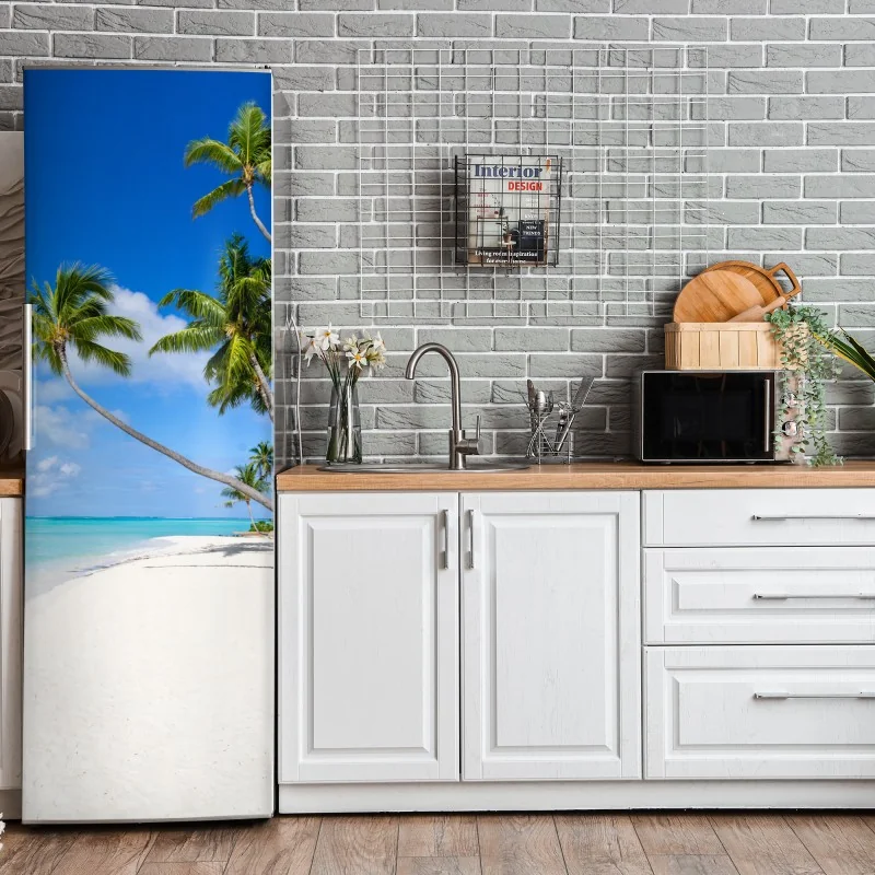 Naklejka na lodówkę ciepły piaskowiec kanion abstrakcja – Wallissimo®