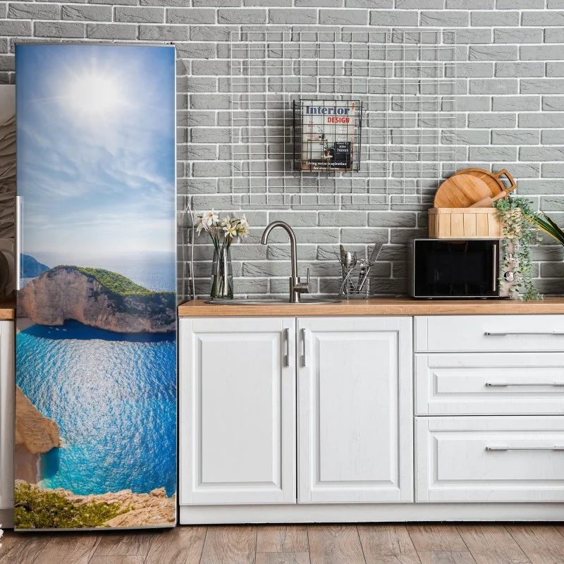 Naklejka na lodówkę słoneczne klify na plaży Navagio, Zakynthos – Wallissimo® Naklejka na lodówkę słoneczne klify na plaży Navagio, Zakynthos – Wallissimo®