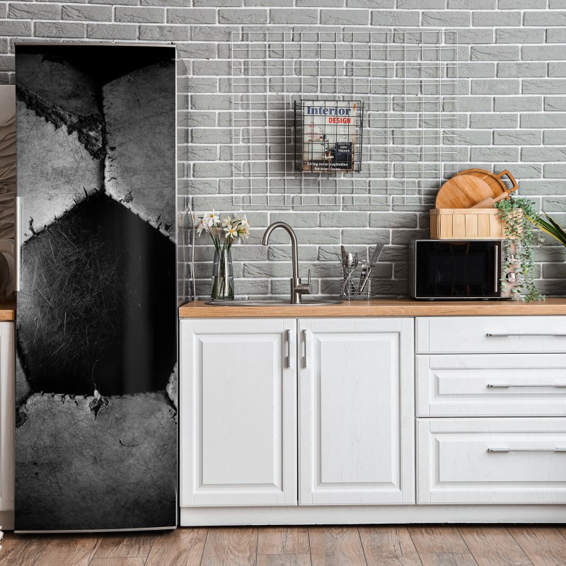 Naklejka na lodówkę złote pole słoneczników – Wallissimo®