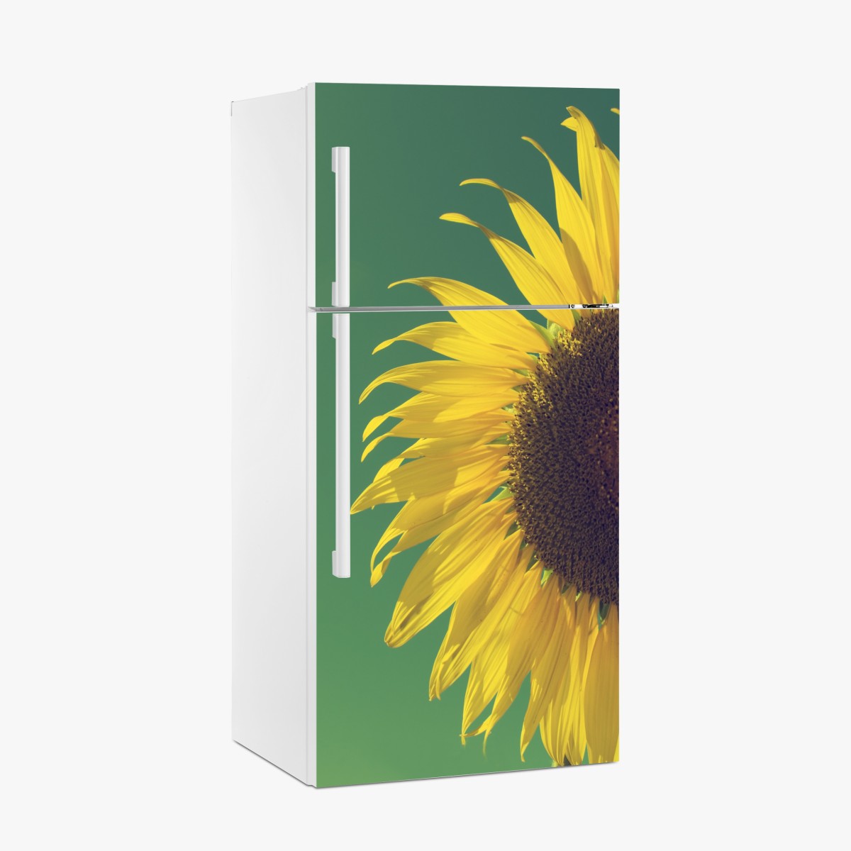 Fridge sticker radiant sunflower against vintage sky – Wallissimo®