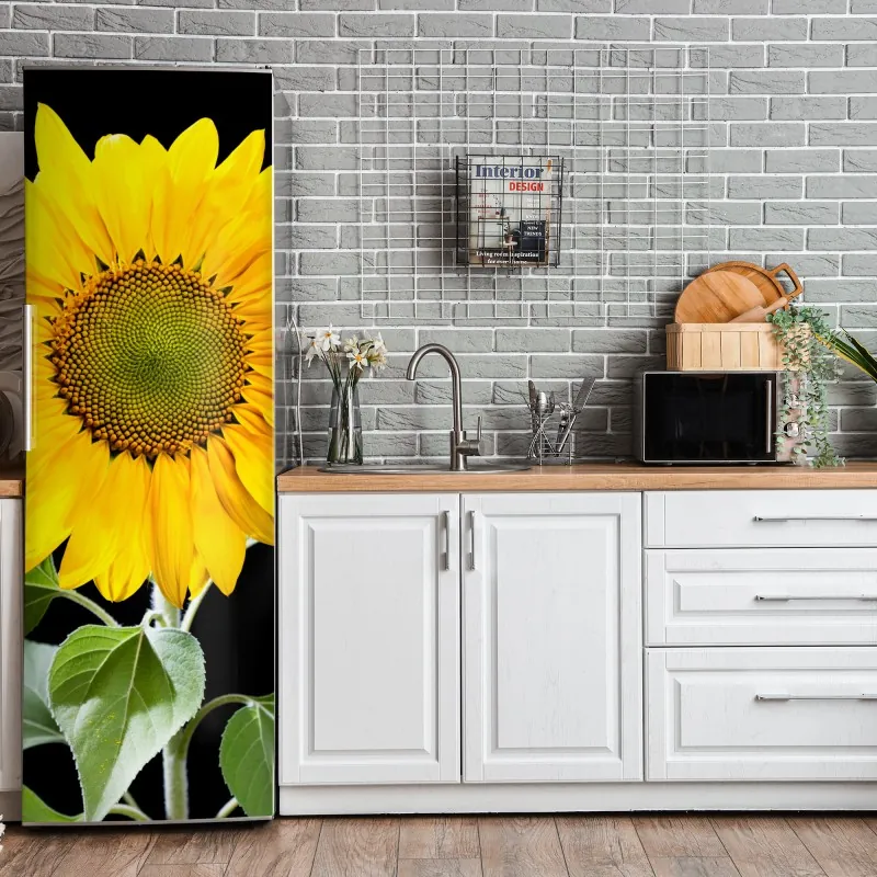 Naklejka na lodówkę eteryczna turkusowo-różowa marmurowa abstrakcja – Wallissimo®