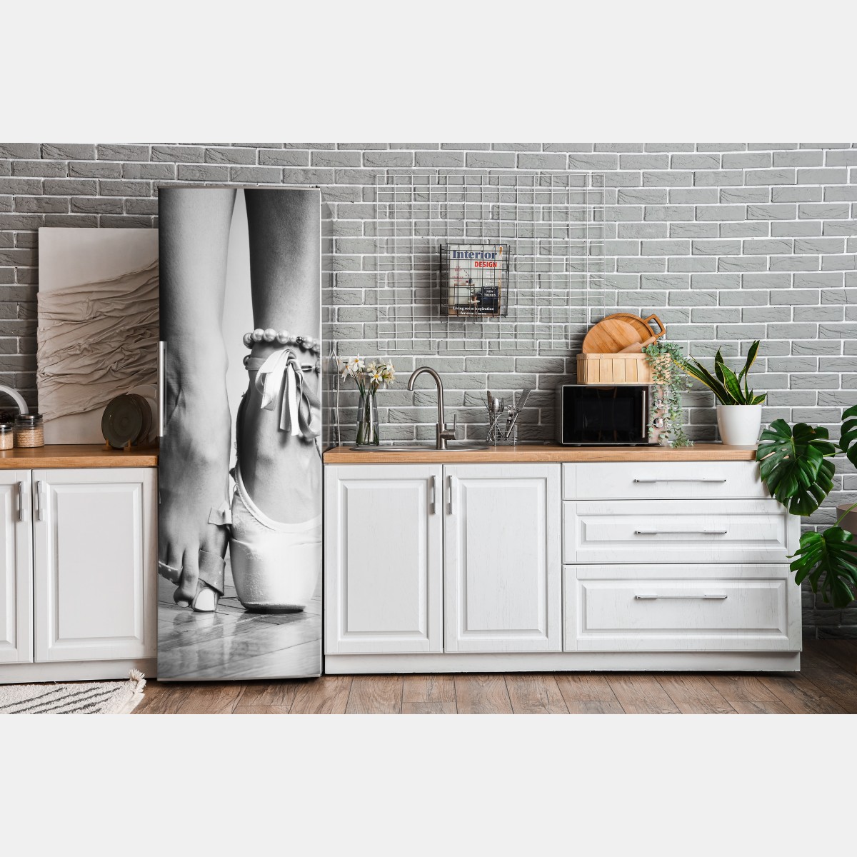 Naklejka na lodówkę gracja baletowa na pointach – Wallissimo® Naklejka na lodówkę gracja baletowa na pointach – Wallissimo®