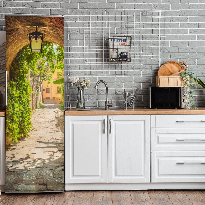 Naklejka na lodówkę delikatne różowe serduszko zbliżenie kwiatowe – Wallissimo®