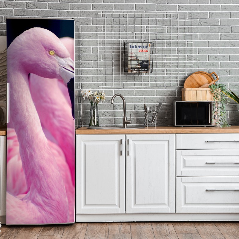 Naklejka na lodówkę gęsta ściana czerwonych róż – Wallissimo®