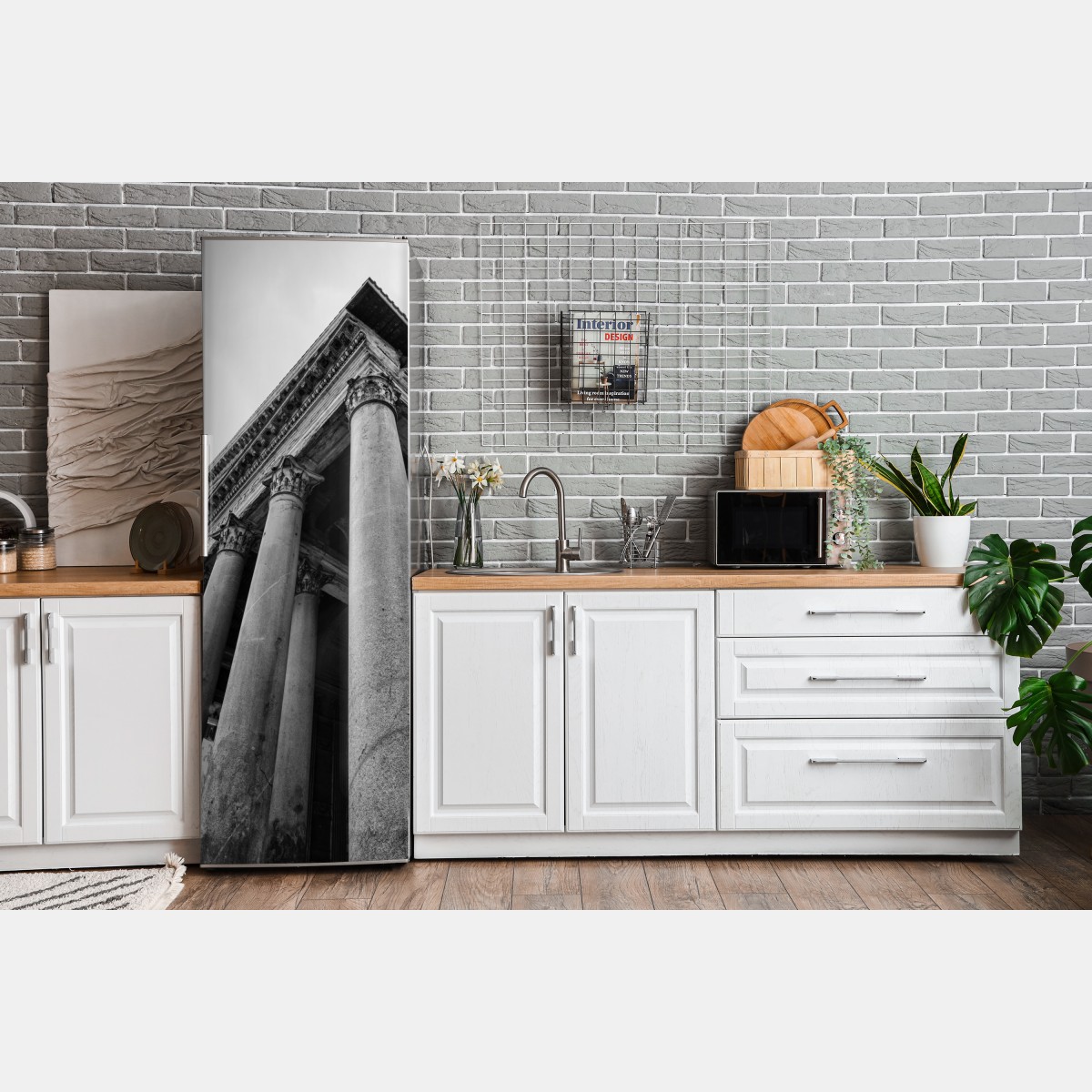 Naklejka na lodówkę monumentalne kolumny Panteonu w Rzymie – Wallissimo® Naklejka na lodówkę monumentalne kolumny Panteonu w Rzymie – Wallissimo®