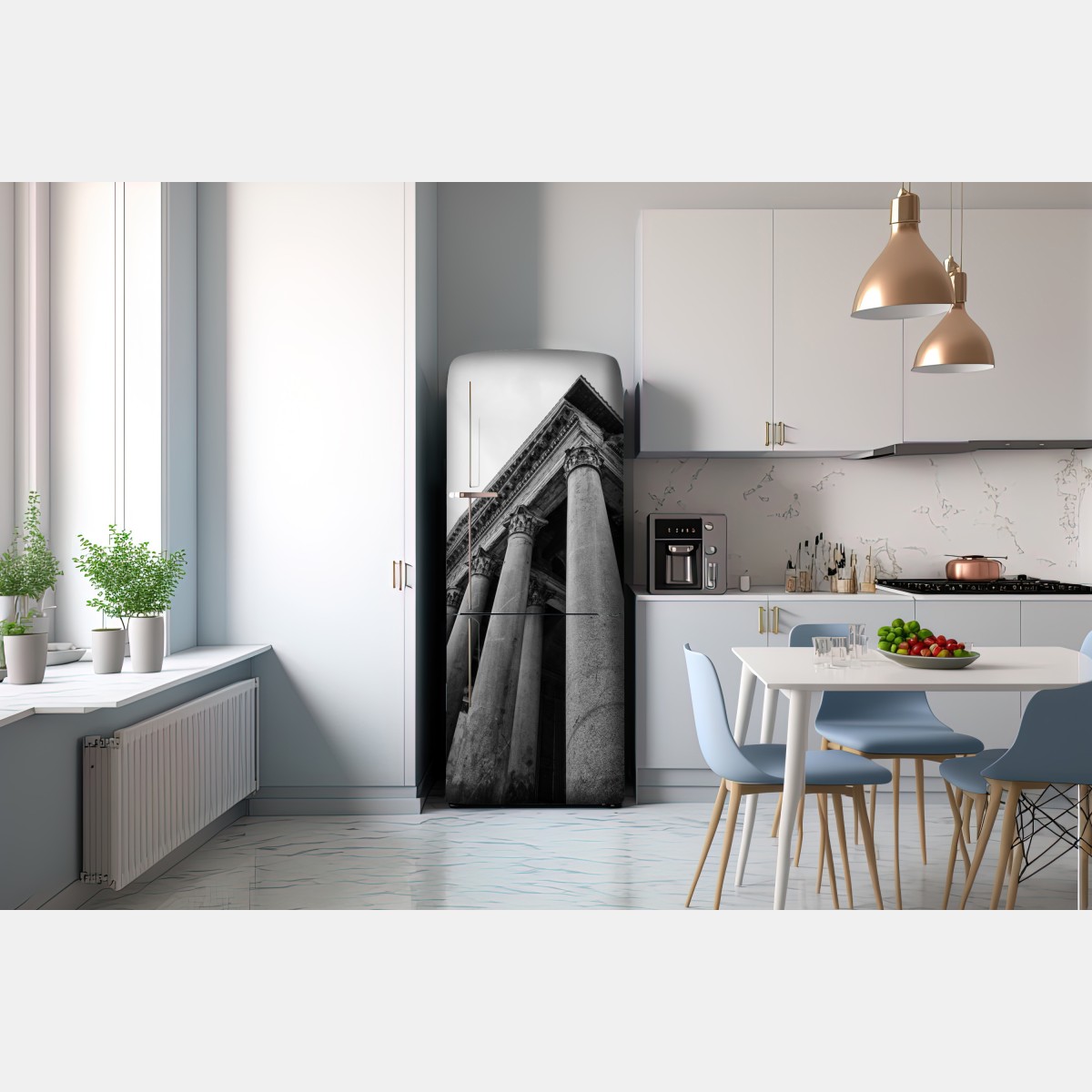 Naklejka na lodówkę monumentalne kolumny Panteonu w Rzymie – Wallissimo® Naklejka na lodówkę monumentalne kolumny Panteonu w Rzymie – Wallissimo®