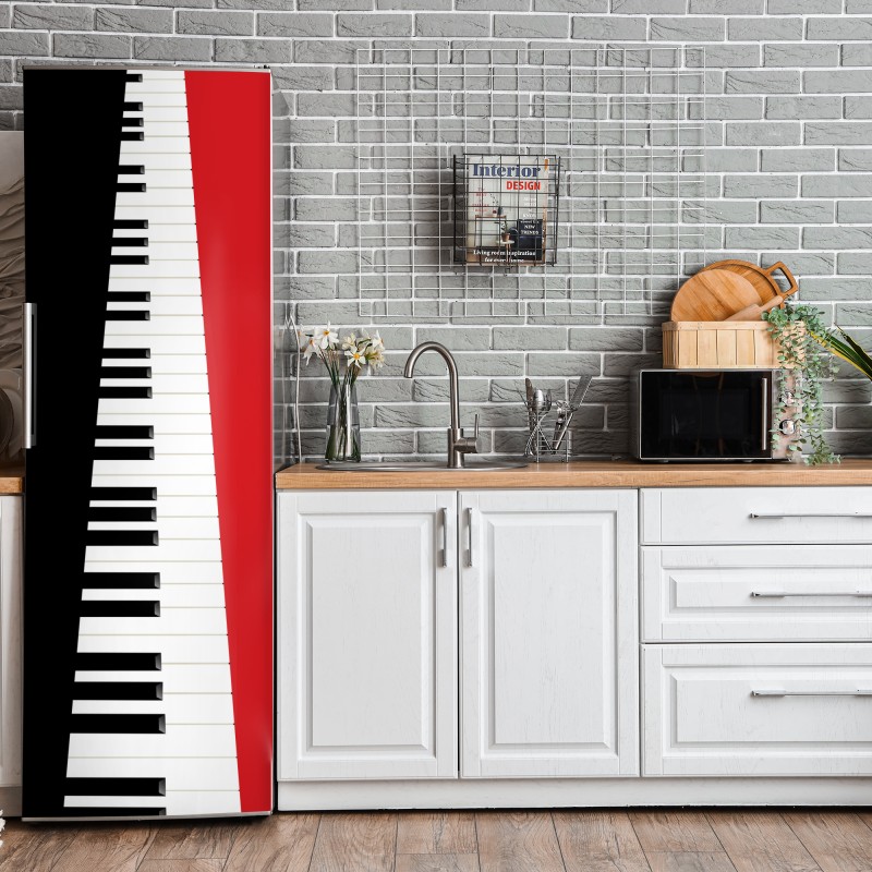 Naklejka na lodówkę monochromatyczny przepływ komórek – Wallissimo®