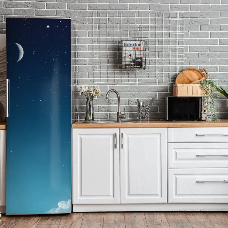 Naklejka na lodówkę kolorowy abstrakcyjny portret twarzy – Wallissimo®