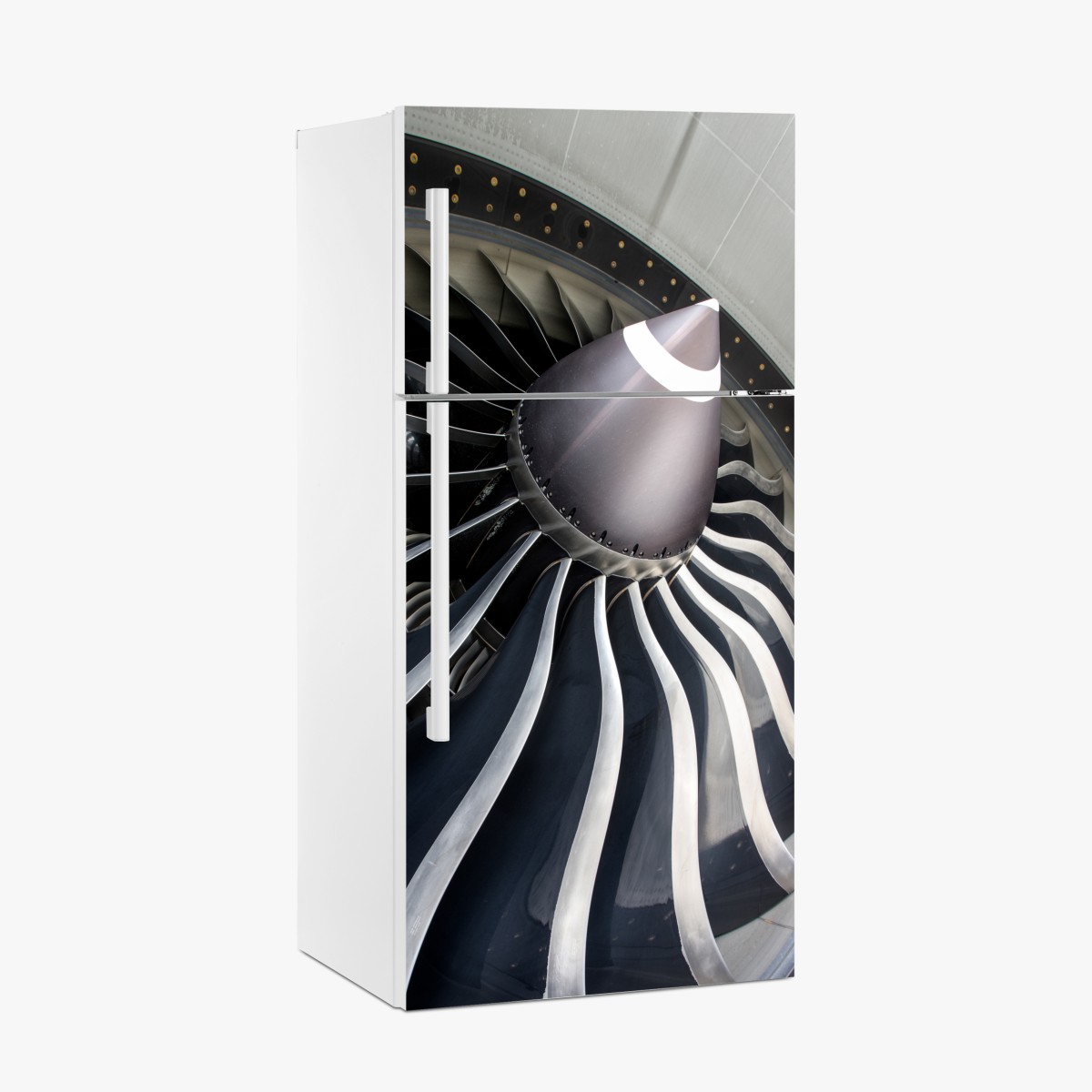Fridge sticker jet engine turbine close-up – Wallissimo®
