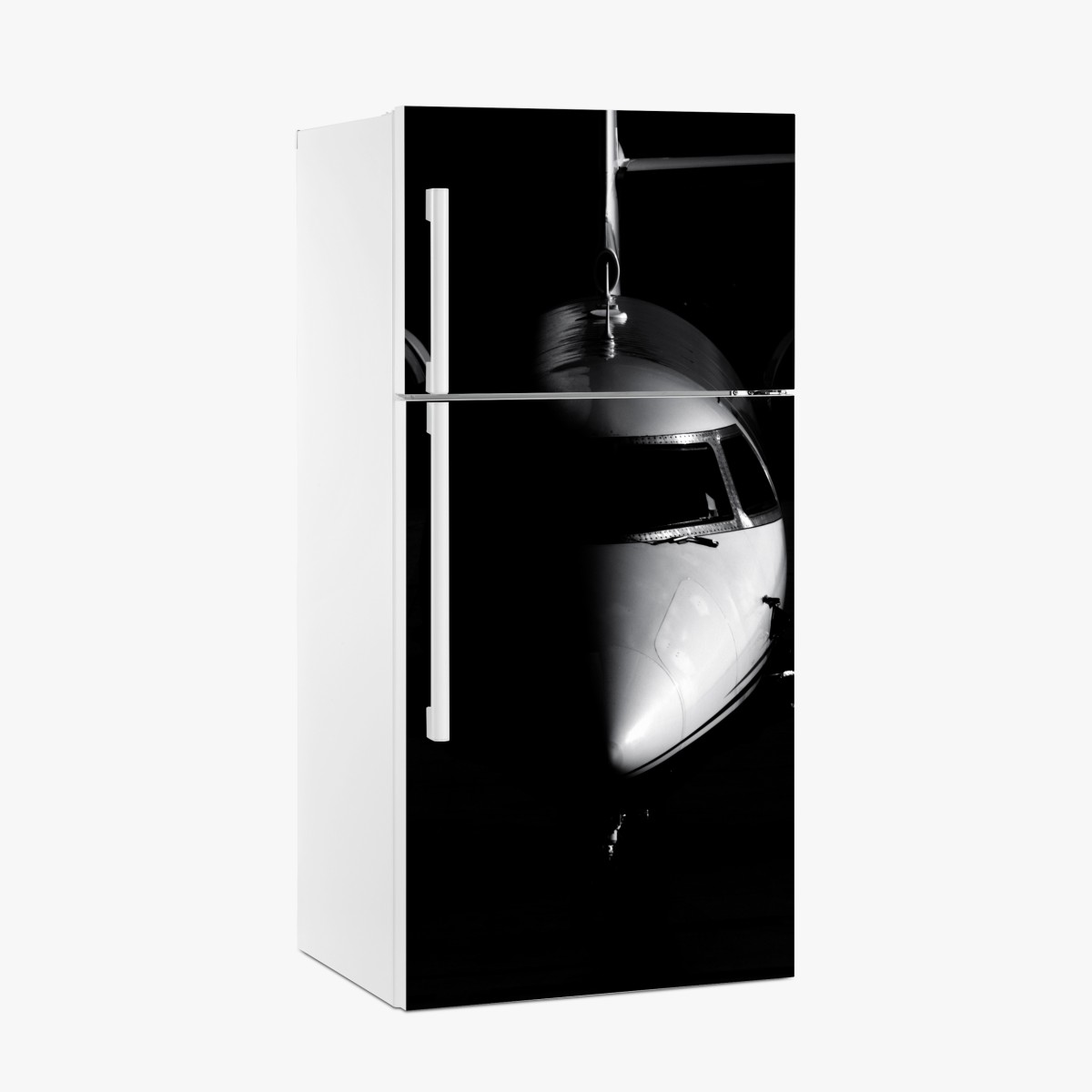 Fridge sticker monochrome jet nose portrait – Wallissimo®