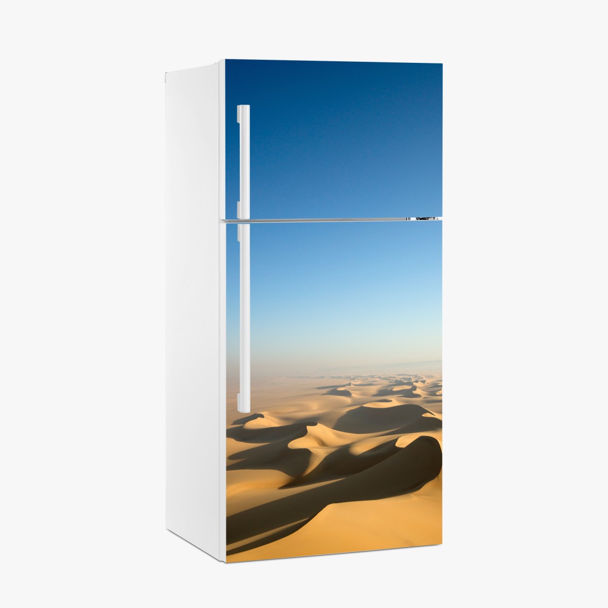 Fridge sticker endless desert dunes under blue sky – Wallissimo®