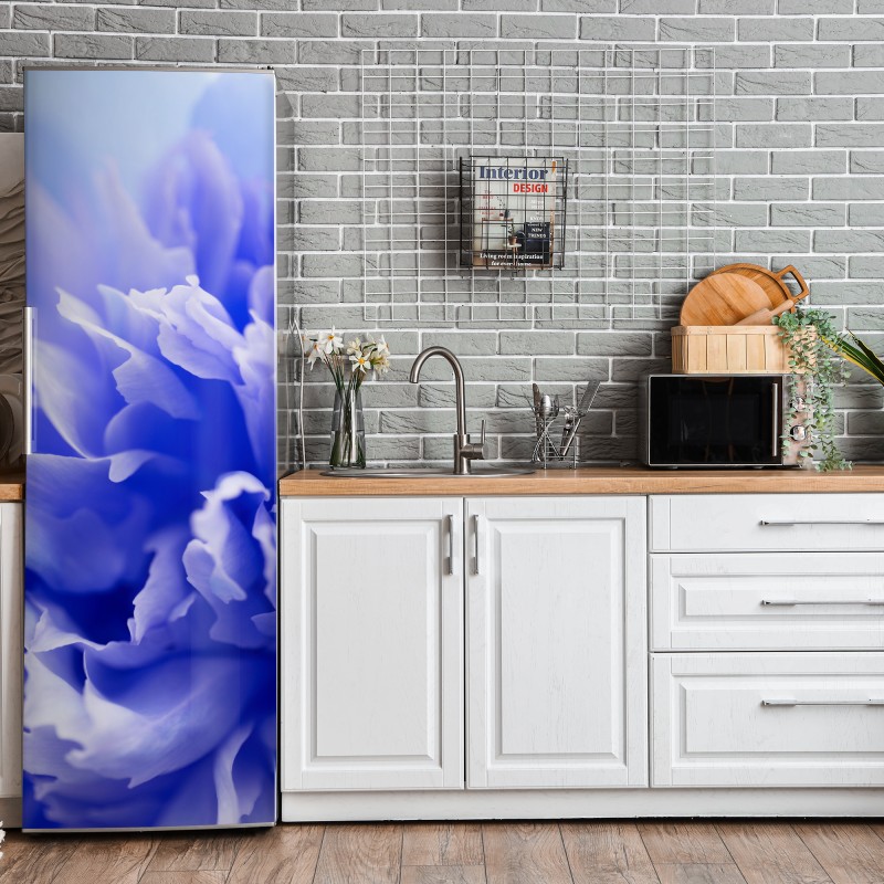 Naklejka na lodówkę elegancki portret w czerwonej sukni – Wallissimo®