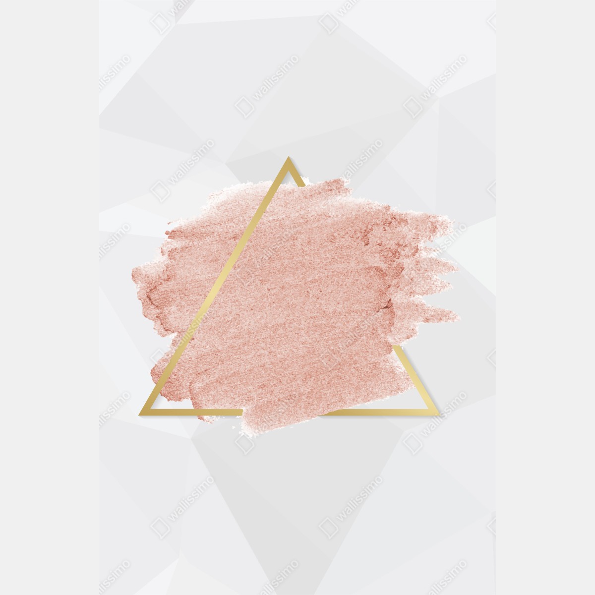 Plakat pastelowy różowy trójkąt abstrakcyjny – Wallissimo® Plakat pastelowy różowy trójkąt abstrakcyjny – Wallissimo®