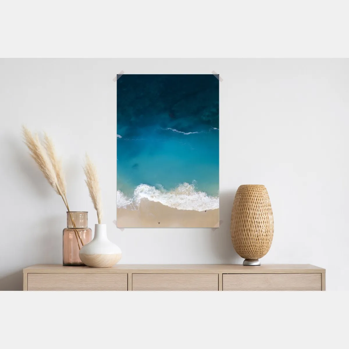 Plakat powietrzny widok turkusowej plaży na Nusa Penida – Wallissimo® Plakat powietrzny widok turkusowej plaży na Nusa Penida – Wallissimo®