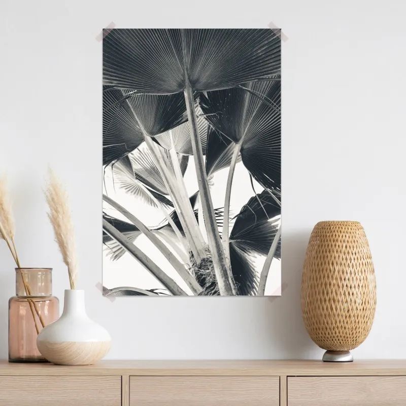 Plakat tropikalna kompozycja liści bananowca – Wallissimo® Plakat tropikalna kompozycja liści bananowca – Wallissimo®