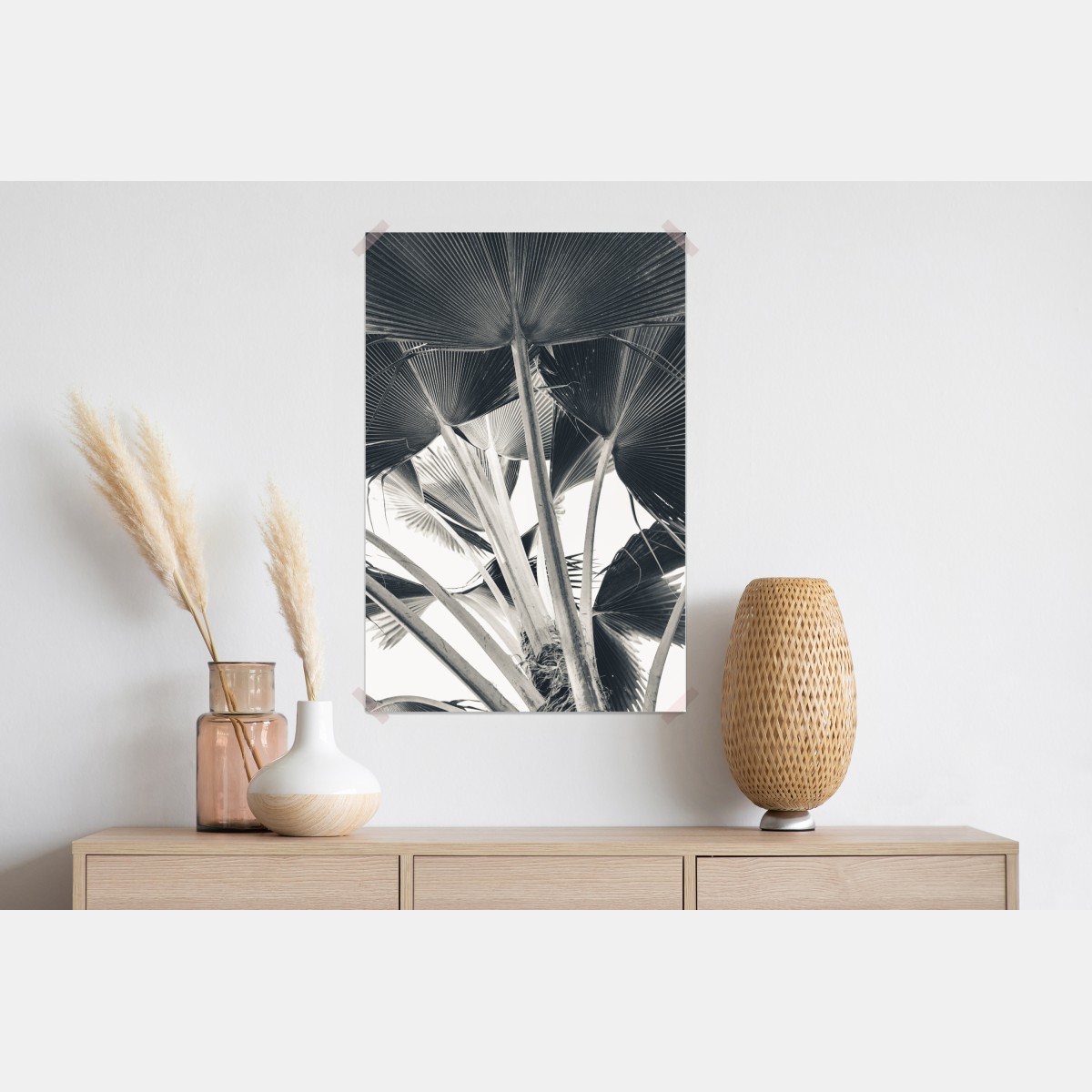 Plakat tropikalna kompozycja liści bananowca – Wallissimo® Plakat tropikalna kompozycja liści bananowca – Wallissimo®