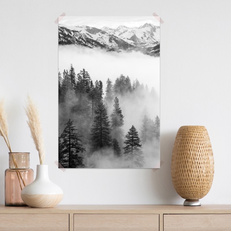 Plakat mglisty las Giant Forest, Sequoia National Park – Wallissimo® Plakat mglisty las Giant Forest, Sequoia National Park – Wallissimo®