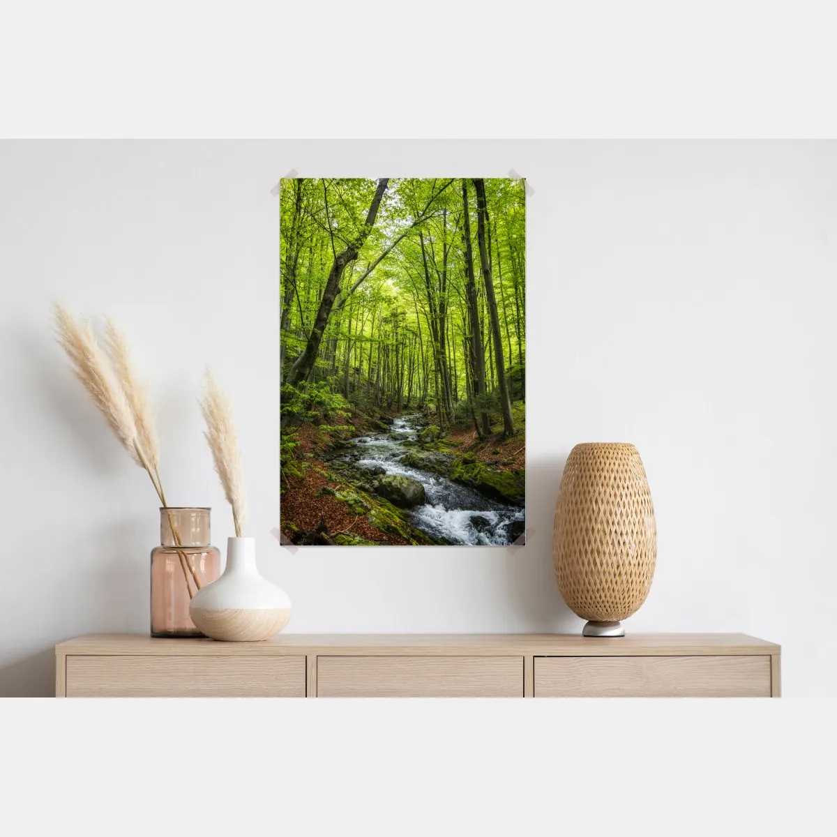 Plakat spokojny leśny strumień – Wallissimo® Plakat spokojny leśny strumień – Wallissimo®