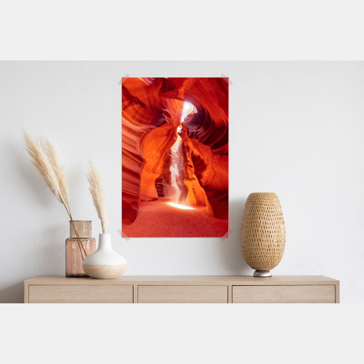 Plakat słoneczny promień w kanionie piaskowcowym – Wallissimo® Plakat słoneczny promień w kanionie piaskowcowym – Wallissimo®