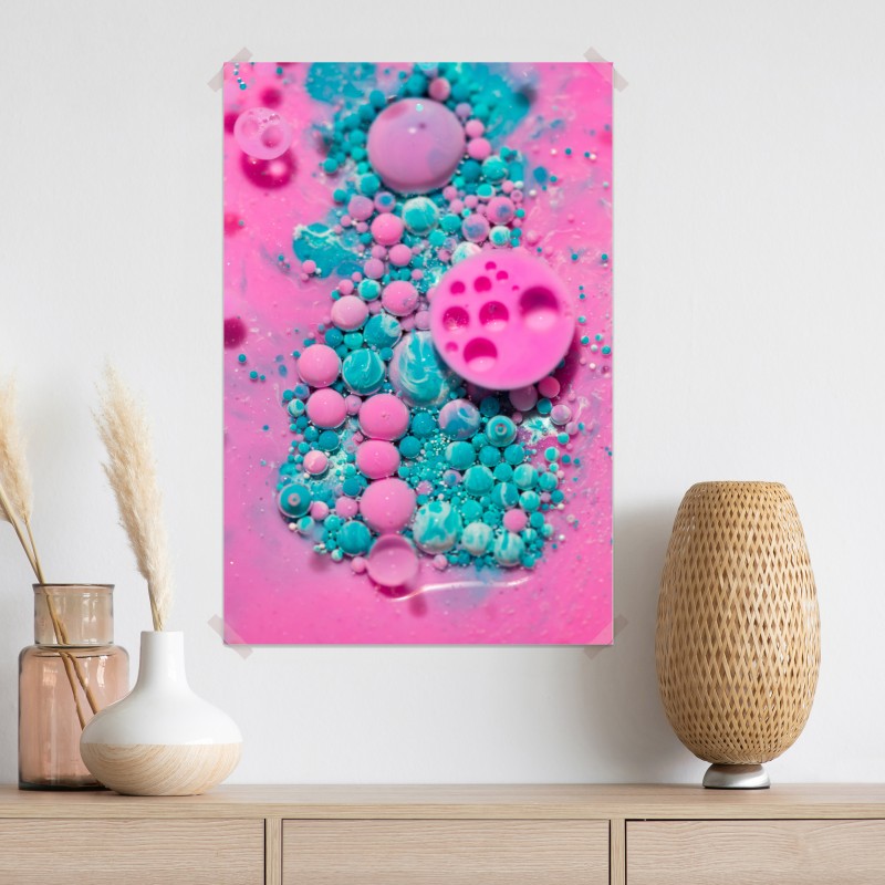 Plakat różowy i turkusowy marmur abstrakcyjny – Wallissimo® Plakat różowy i turkusowy marmur abstrakcyjny – Wallissimo®