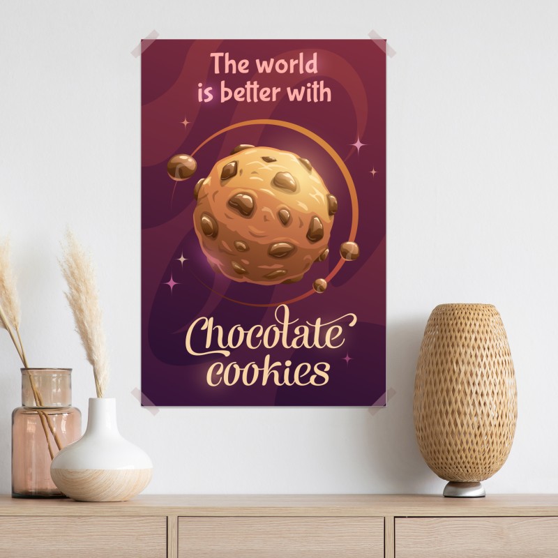 Plakat galaktyka czekoladowego ciastka – Wallissimo® Plakat galaktyka czekoladowego ciastka – Wallissimo®