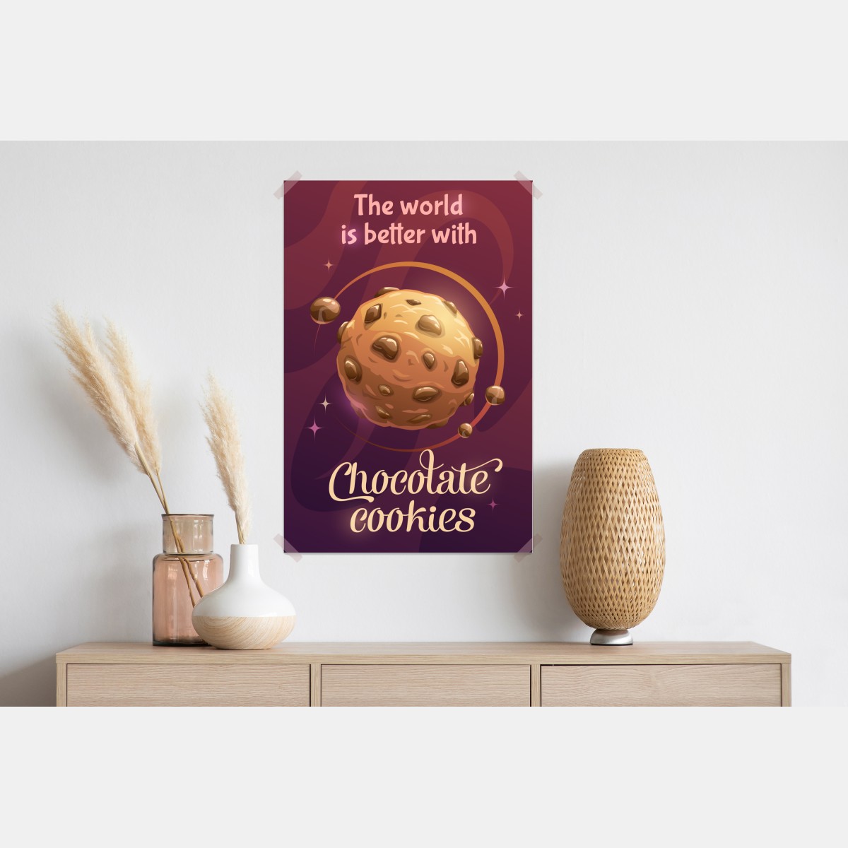 Plakat galaktyka czekoladowego ciastka – Wallissimo® Plakat galaktyka czekoladowego ciastka – Wallissimo®