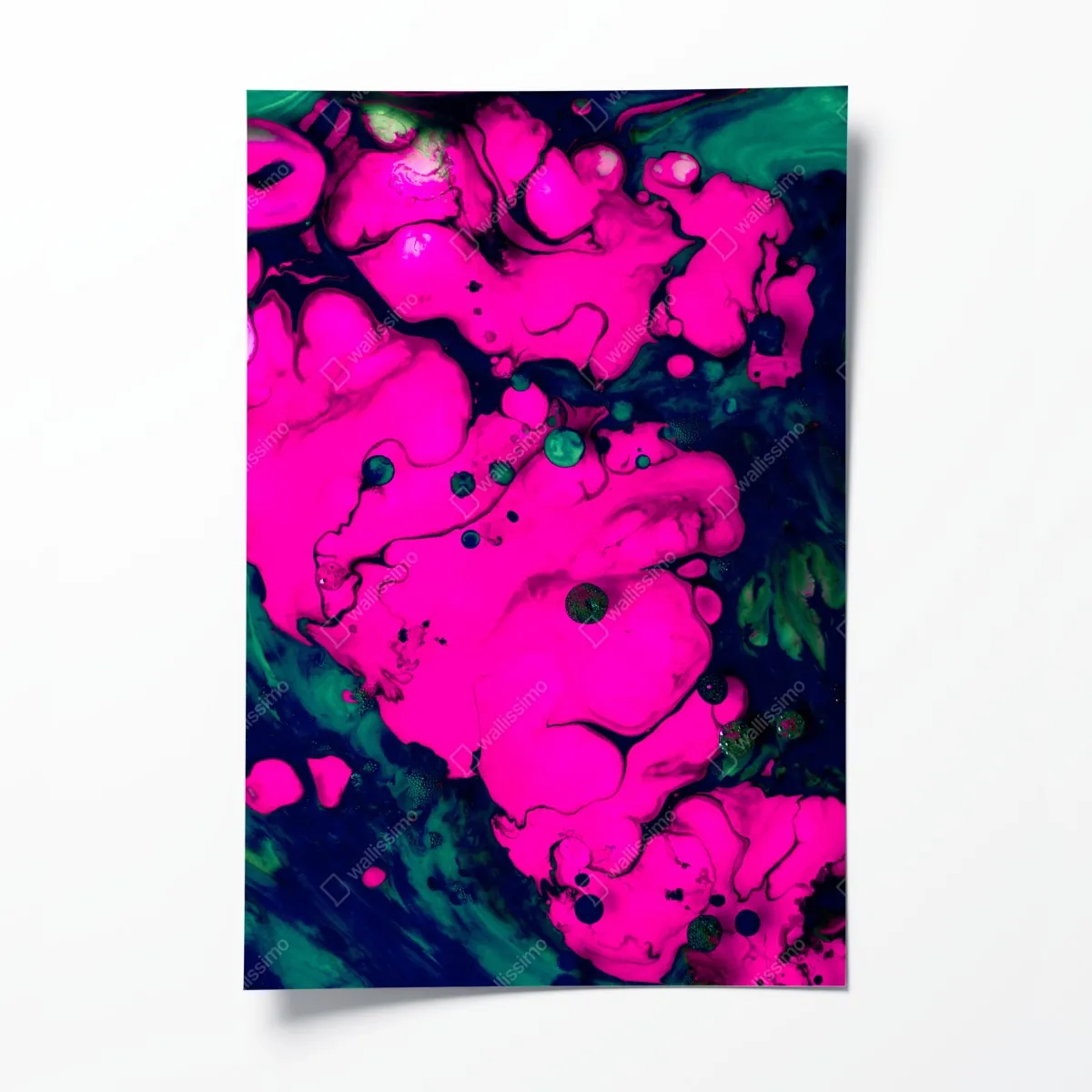 Plakat neonowa różowa abstrakcja płynna – Wallissimo® Plakat neonowa różowa abstrakcja płynna – Wallissimo®