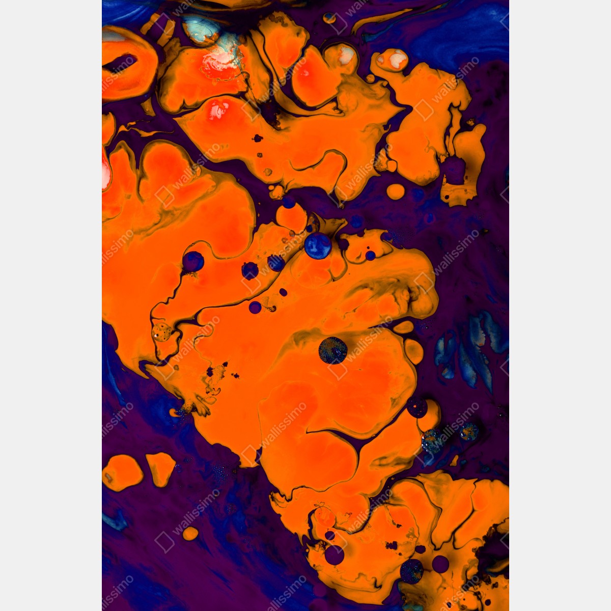 Plakat intensywny pomarańczowy przepływ – Wallissimo® Plakat intensywny pomarańczowy przepływ – Wallissimo®