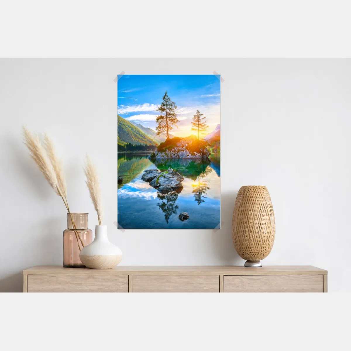 Plakat zachód słońca nad Hintersee – Wallissimo® Plakat zachód słońca nad Hintersee – Wallissimo®